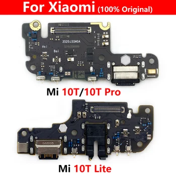 10 Vnt 100% Originalus Naujas USB Įkrovimo lizdas Skirtas Xiaomi Mi 10T Pro / Mi 10T Lite Įkrovimo Dokas Port Jungtis, Flex Kabelis