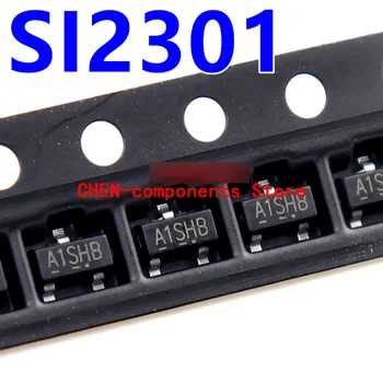 100vnt SI2301 SMD SOT-23,MOSFET/Lauko poveikis vamzdis