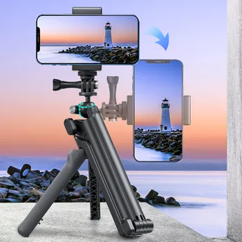 3 Būdai, kaip Selfie Klijuoti su Trikoju rankenos Polių GoPro 11 10 9 DJI OSMO Action3 Išmaniųjų Telefonų Veiksmų Fotoaparato Priedai