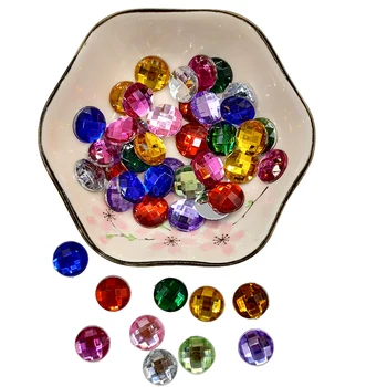 30pcs kaip 14mm įvairių spalvų 3D diamond lipdukai butas deimantai 