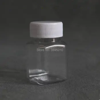 60/60ml Plastiko Tuščias Butelis Aikštėje Pet Medicina Tabletes Imties Pakuočių, Butelių F596