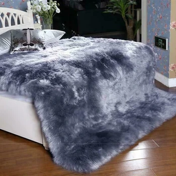 Alherff prekės 12kg vilnos antklodė vienas kailio nuostolis dėl pardavimo storesnis kašmyras ilgo kailio lova padengti sunki žiema Kinijoje