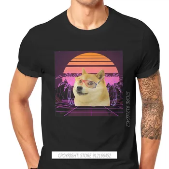 Dogecoin Cryptocurrency Kalnakasių Meme Marškinėlius Vyrams Vaporwave Pagrindinio Susagstomi Marškinėliai Dizaineris Naujo Dizaino Purus