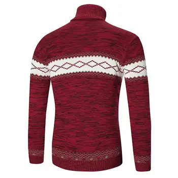 Elegantiškas Megztinis Megztinis Golfo Super Minkštas Slim Fit Mezgimo Megztinis (Puloveris) Odos-touch Vyrų Megztinis Streetwear
