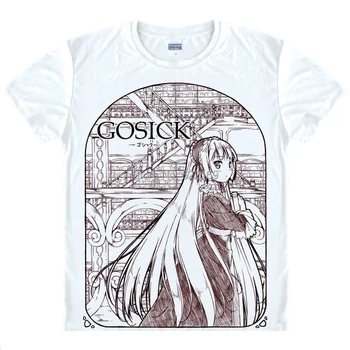 GOSICK Victorique de Blois Marškinėliai Cosplay Kostiumai, vyriški Garsaus Japonų Anime T-shirt Unikali Dovana Camisetas Masculina