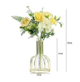 Ins Vėjo Hydroponic Stiklo Vaza, Modeliavimo, Džiovintų Gėlių Išdėstymas Mažų Ornamentais Šiaurės Šalių Namų Kambarį Stalo Paviršiaus