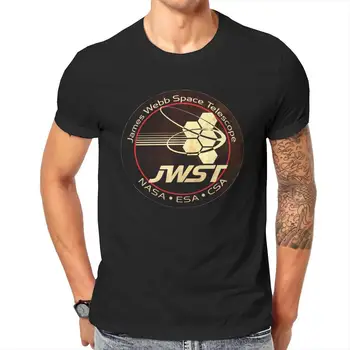 James Webb Space Teleskopas Insignia T Marškinėliai Vyrams 100% Medvilnės Atsitiktinis Marškinėliai Įgulos Kaklo Tees Trumpas Rankovės Drabužių, Dovanų Idėjos