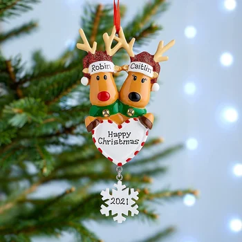 Kalėdų Eglutė Sąrašas Pakabukas Šalies Ornamentu Elnių Su Širdies Namų Dekoro Daugiau Dydžio 