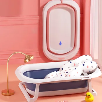 Lankstymo Didelio Dydžio Vonios Gali Atsisėsti Ir Atsigulti 0-6 Metų Naujagimiai, Produktai Vonios Kilimėlis Ir Vonia Net Kūdikių Dušas Pelninga Vonia