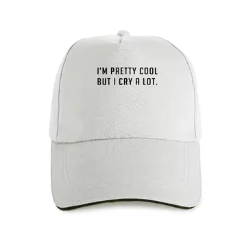 naujoji bžūp skrybėlę, aš esu gana kietas, Bet aš verkti daug su priežodžiai Juokinga Tumblr Paaugliams Grafinis Ekranas spausdinti Beisbolo kepuraitę-C846