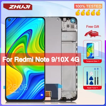Originalus LCD Xiaomi Redmi 9 Pastaba 10X 4G M2003J15SC M2003J15SS 15SG LCD Ekranas 6.53