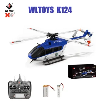 Originalus RC Drone WLtoys XK K124 2.4 G 6CH 3D 6G Režimas Brushless RC Quadcopter Sraigtasparnis, Nuotolinio Valdymo Žaislai Vaikams Dovanos