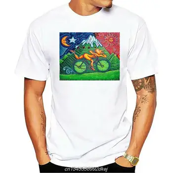 Prekės Vyrų Marškinėliai Dviračių Dieną 1943 LSD Creator T Shirt Rūgštis Kelionė Marškinėliai Vyrams, Moterims, Animacinių filmų Atsitiktinis Trumpas O-kaklo Broadcloth