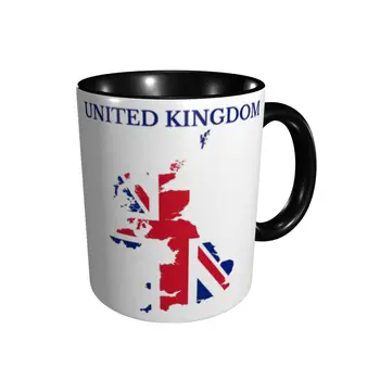 Promo, Jungtinė Karalystė, Žemėlapis, Vėliava Puodeliai Kūrybos Puodeliai Puodeliai Spausdinti Juokinga Geek R282 arbatos puodeliai