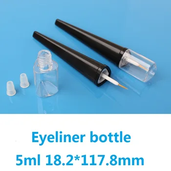 Tuščią plastiko butelį Blakstienų Augimo Skysčio Gydymas blakstienų Tušas konteineris su šepetėliai trikampis bžūp akių kontūro buteliai makiažas 5ml