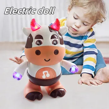 Vaikų Elektros Žaislas Blauzdos Doll Swing Šviesos Muzika Lėlės Robotas Žaislas
